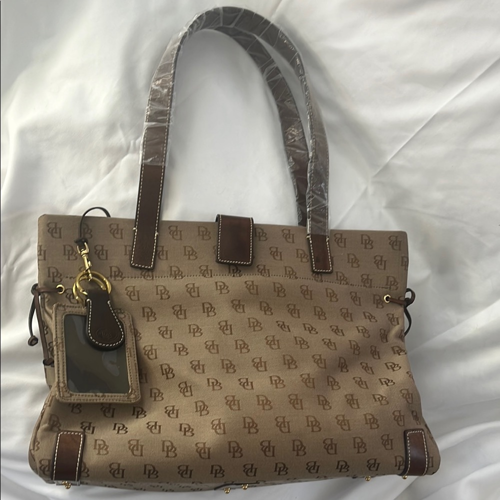 Dooney & Bourke Brown Leather Tote Bag